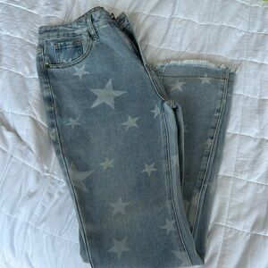 Fun flare jeans with stars